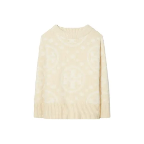 TORY BURCH Cashmere Sweaters Women's Cream White