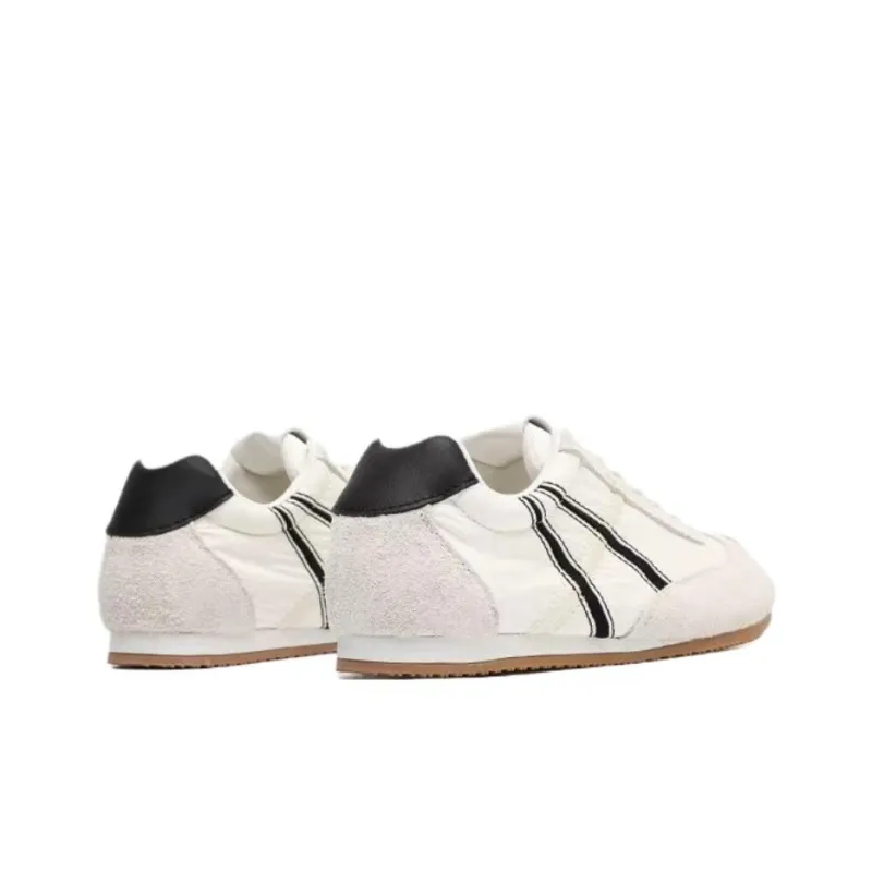 Mo Xu Slip Resistant Low Top Casual Shoes Unisex White Gray-3