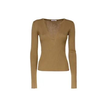 MaxMara V Neck Long Sleeved Top