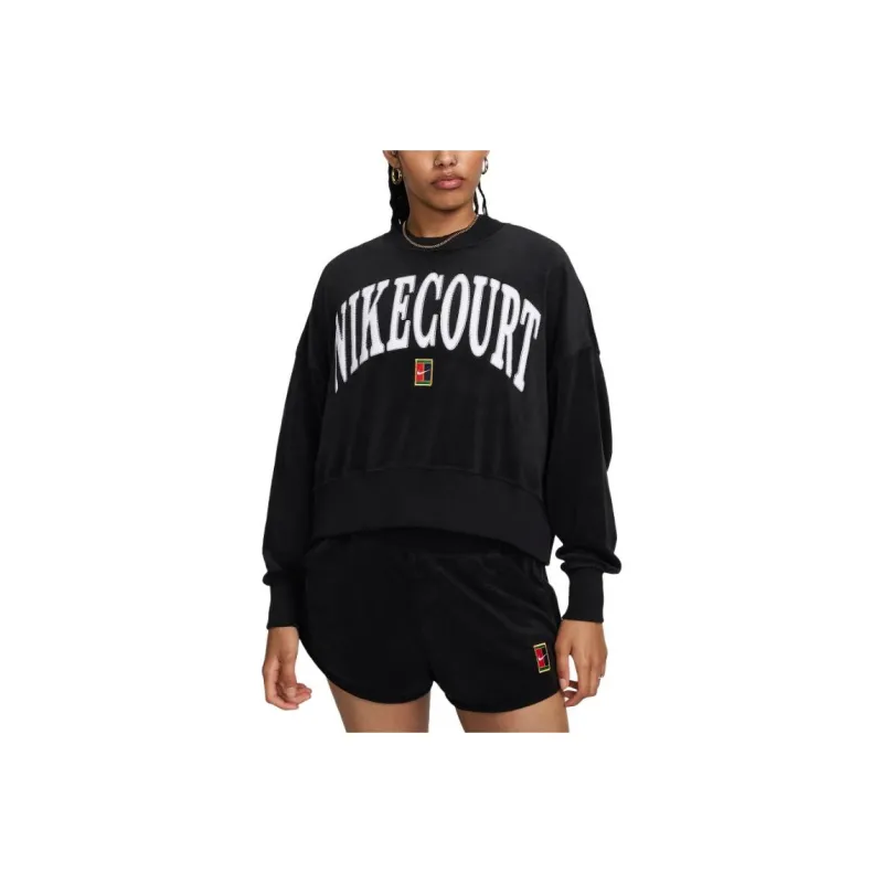 NikeCourt Heritage Women's Over-Oversized Crew-Neck Graphic Tennis Sweatshirt-0