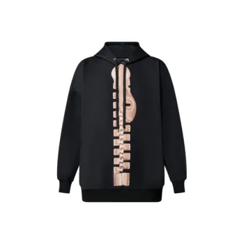 LOUIS VUITTON Zipper Print Hoodie