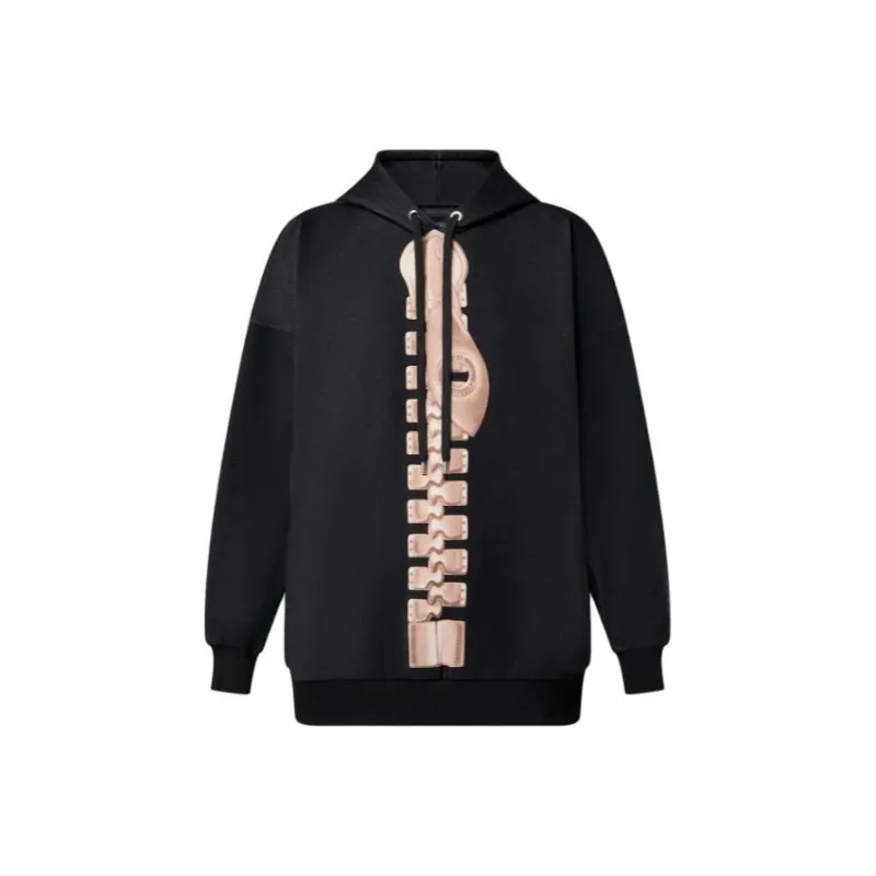 LOUIS VUITTON Zipper Print Hoodie-0