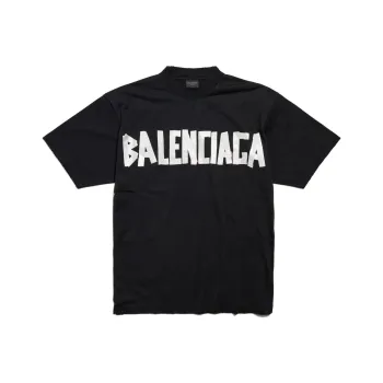 Balenciaga Medium Fit T Shirt 'Faded Black/Silver'