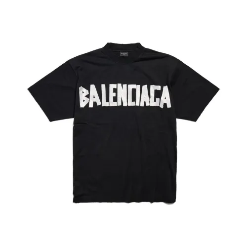 Balenciaga Medium Fit T Shirt 'Faded Black/Silver'