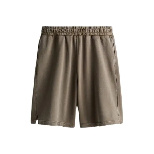 H&M Casual Shorts Men's Dark Khaki Green