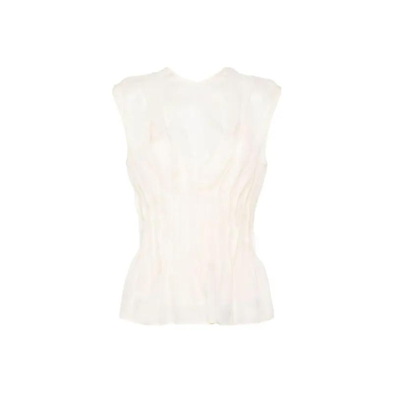 KHAITE Westin Semi sheer Silk Blouse-0