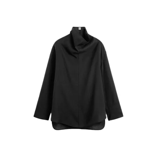 TOTEME Funnel-Neck Long-Sleeved Blouse