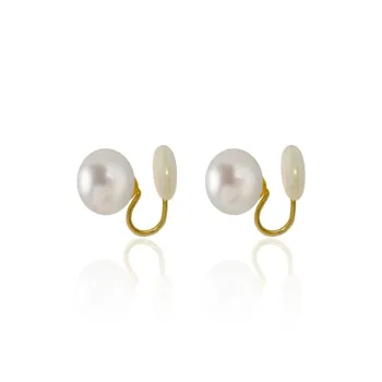 Taste The Color Pearl Clip On Earrings Women's