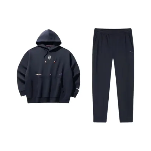 Anta Sweatshirt Set Men's Basic Black
