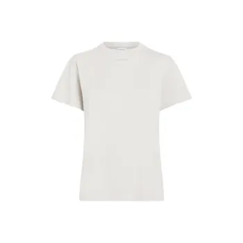 CK/Calvin Klein Relaxed Micro Logo T Shirt T Shirt Women's White