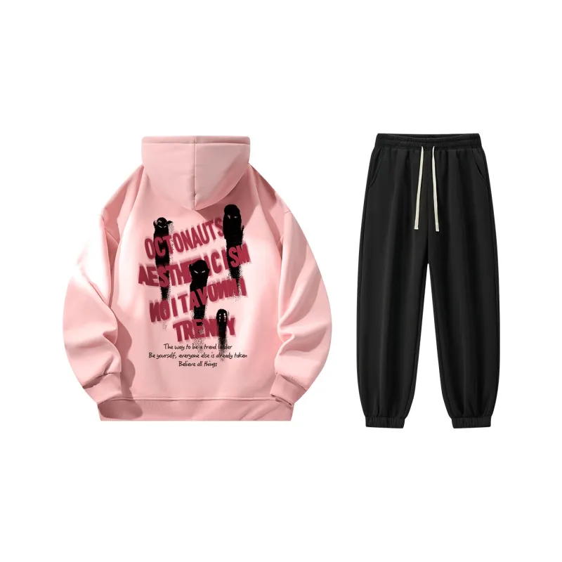 Small Columns Under The Sea Sweatshirt Set Unisex-4