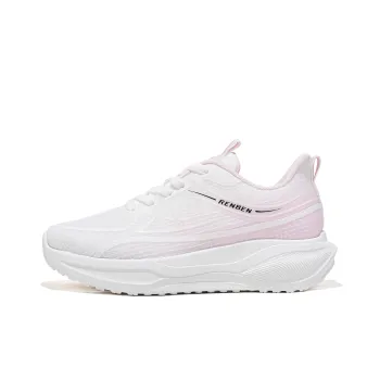 RENBEN Breathable Coverage Low Top Casual Shoes Women's White Pink
