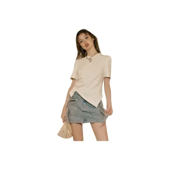 ELF SACK T-Shirts Women's Chinese Style Beige