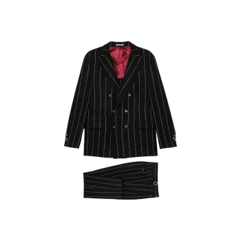 Brunello Cucinelli Striped Twill Blazer
