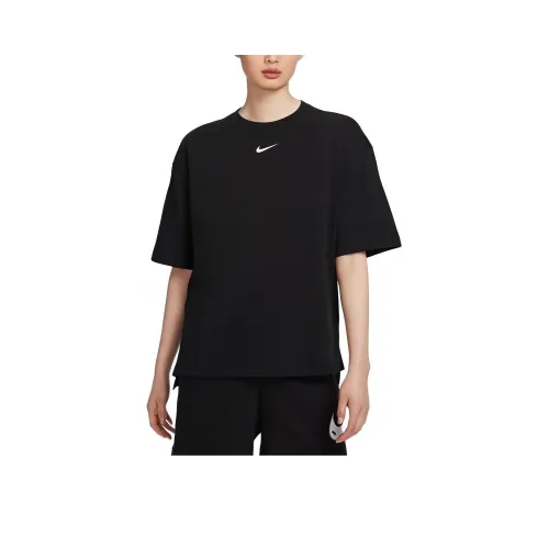 Nike Women'ss Sportswear Swoosh Oversized T shirt Black