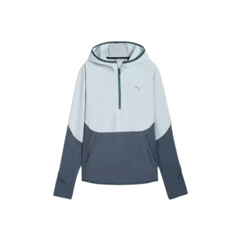 PUMA SEASONSHybrid Half Zip Sweatshirt Women's Gray Sky