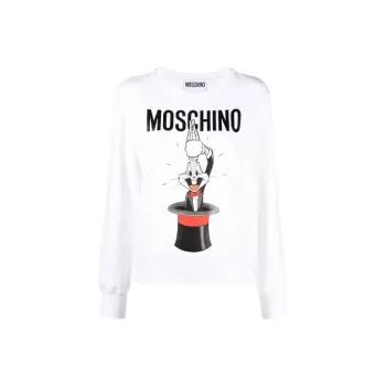 MOSCHINO Bugs Bunny Printed Crewneck Sweatshirt