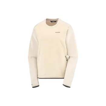 SALOMON OUTLINE HYBRID WARM Sweatshirt Women's Ecru