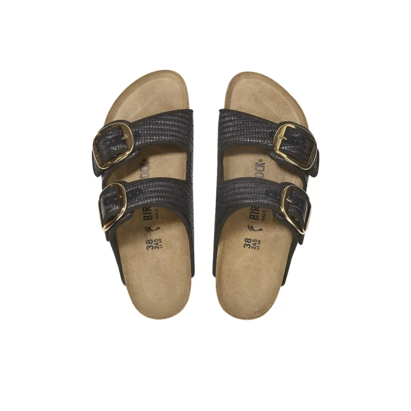 Birkenstock Arizona Slide Slippers Unisex Black Regular Loose Fit-3