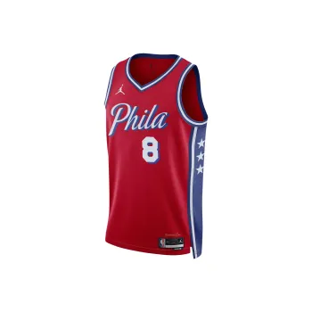 Nike x NBA Philadelphia 76ers Dri Fit Basketball Jersey Men's Red