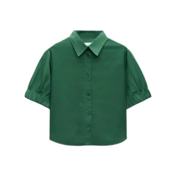 ZARA ZW Series Shirt Women's Green