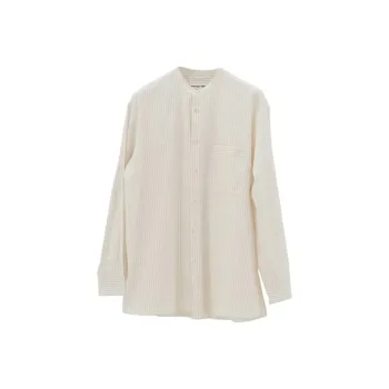 Birkenstock Striped Collarless Pyjama Shirt