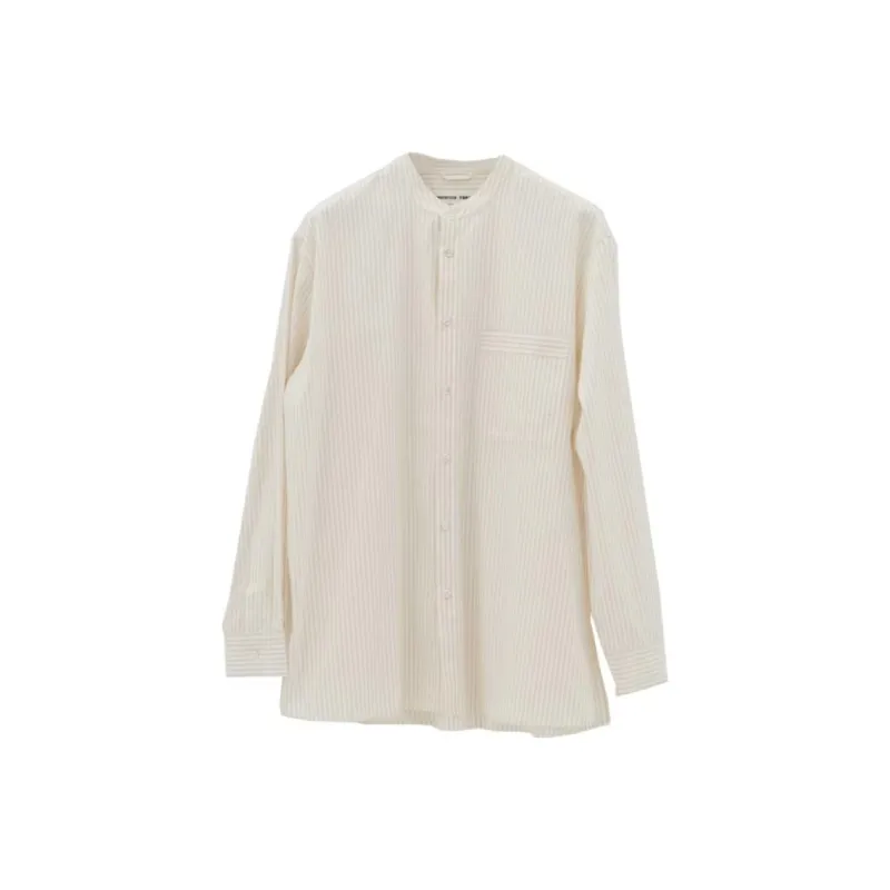 Birkenstock Striped Collarless Pyjama Shirt-0
