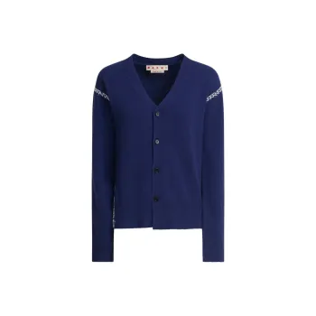 MARNI Whipstitch trim Cardigan