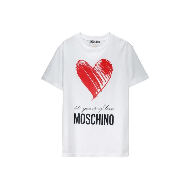 MOSCHINO 40 Years Of Love Crewneck T Shirt-0
