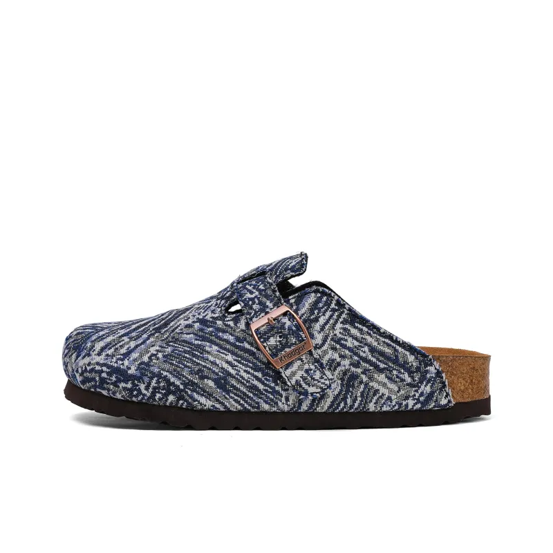 Khadgar Cork Sole Quiet Abrasion Resistant Slip Resistant Closed Toe Slippers Unisex-5