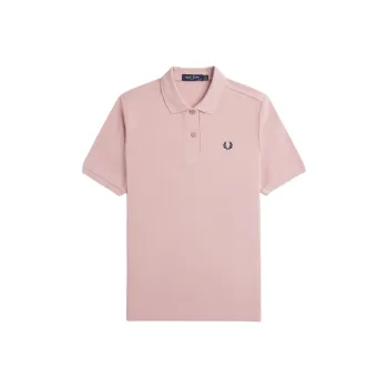 FRED PERRY Polo Shirt Women's Gray Rose Pink