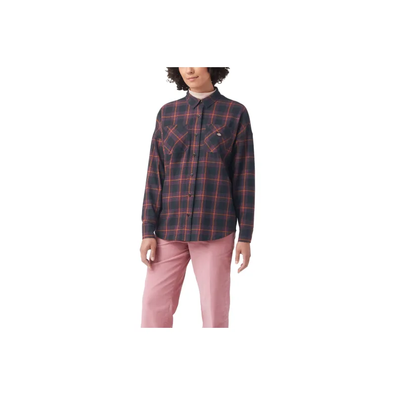 Dickies Shirts Women's Burgundy-0