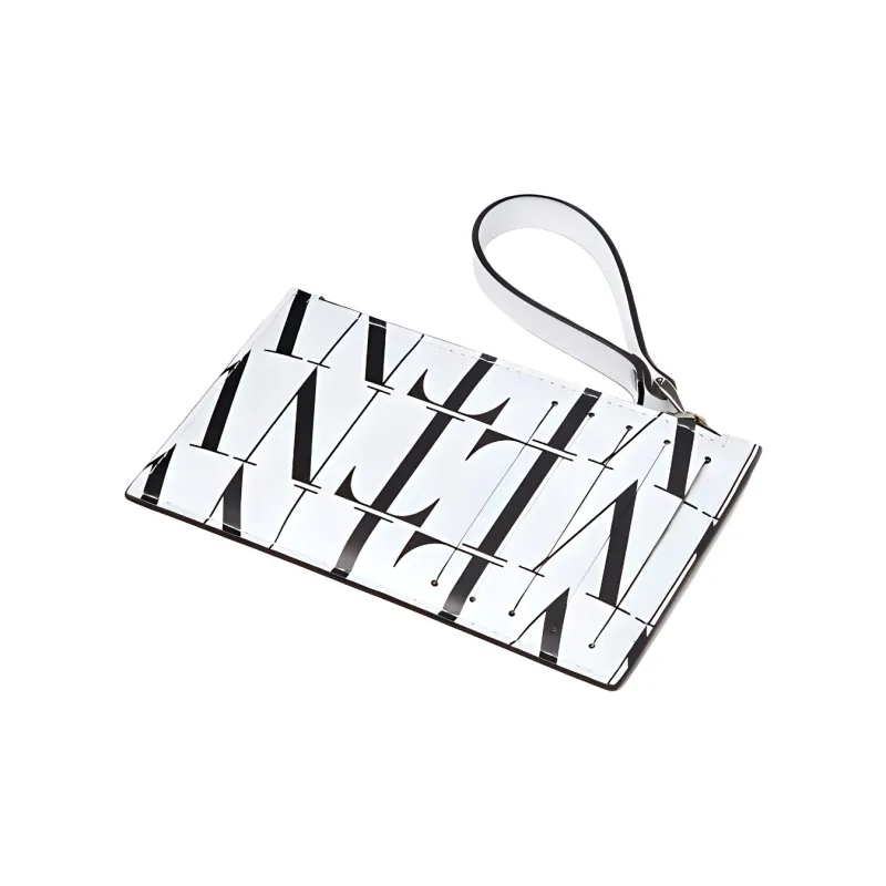 Valentino Calfskin Card Holder Card Holder Men's White-2