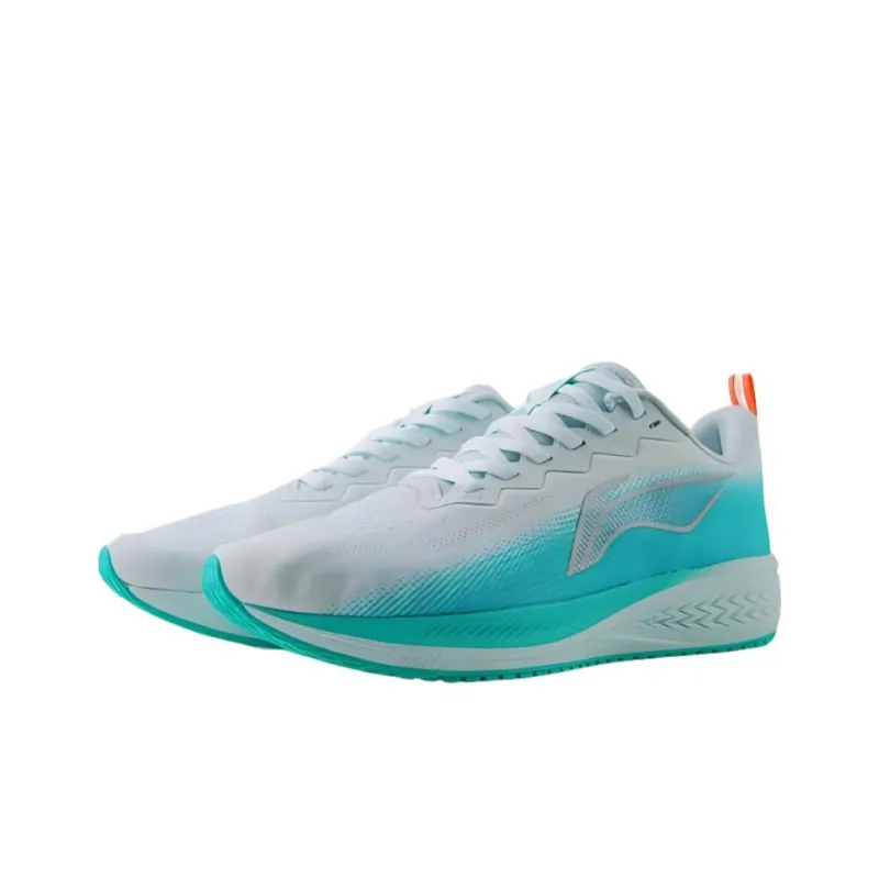 LiNing Red Hare 6 Slip Resistant Low Top Running Shoes Women's Green White-2