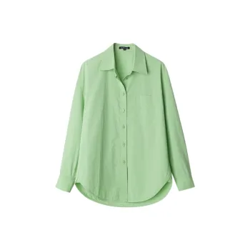 Dimple Hsu Solid Color Shirt Spring And Summer Women's