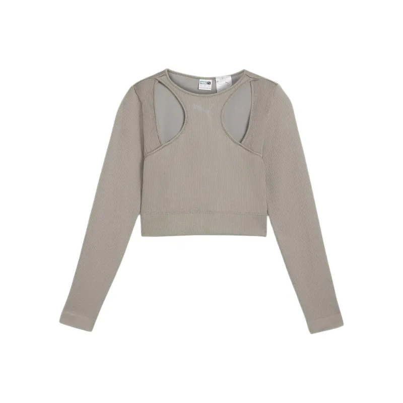 PUMA Camiseta Dare To De Manga Larga Muted Motion Para Mujer-0