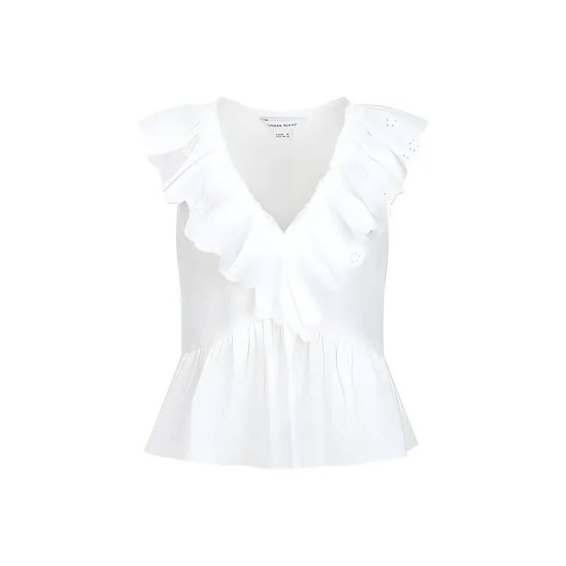 URBAN REVIVO Shirt Women's Raw White-0