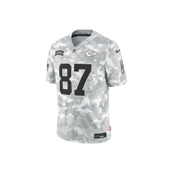 Nike Travis Kelce Kansas City Chiefs Salute To Service Men's Nike Dri-FIT Nfl Limited Jersey
