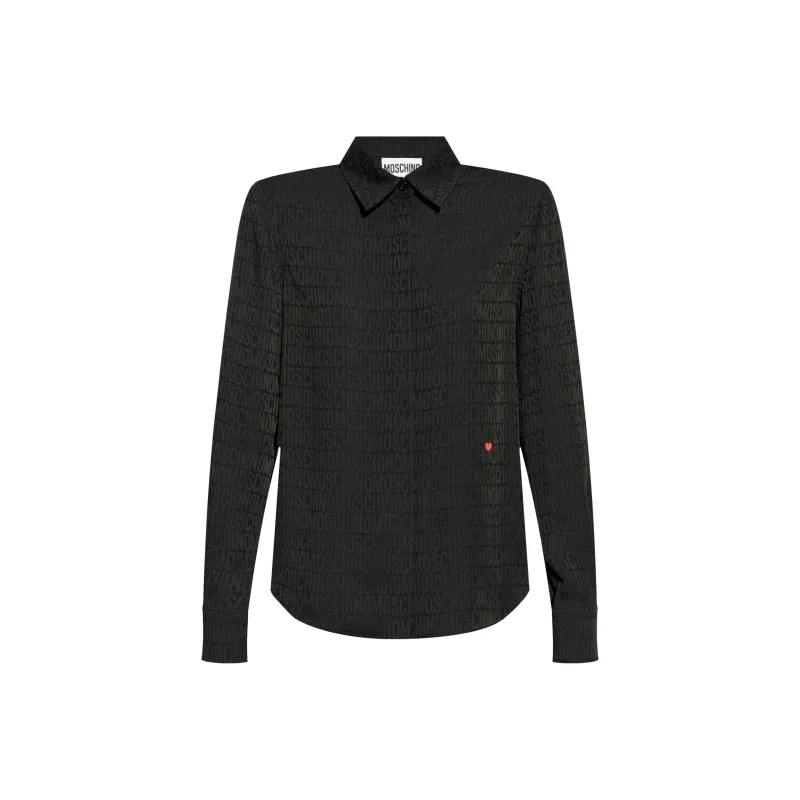 MOSCHINO Monogrammed Long Sleeved Shirt-0