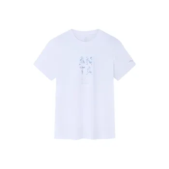 Anta Variety Training Collection Drop Shoulder Sleeve T Shirt Women's Pure White