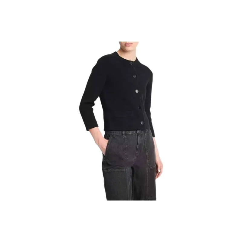 VINCE Shrunken Snap Cardigan-0