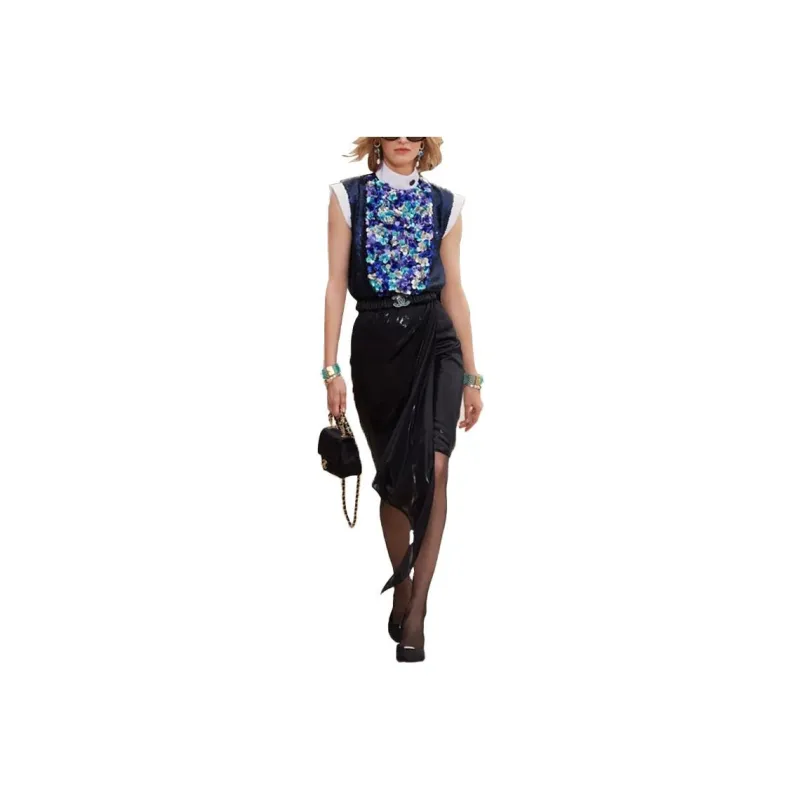 CHANEL Shirts Women's Marine Blue-0
