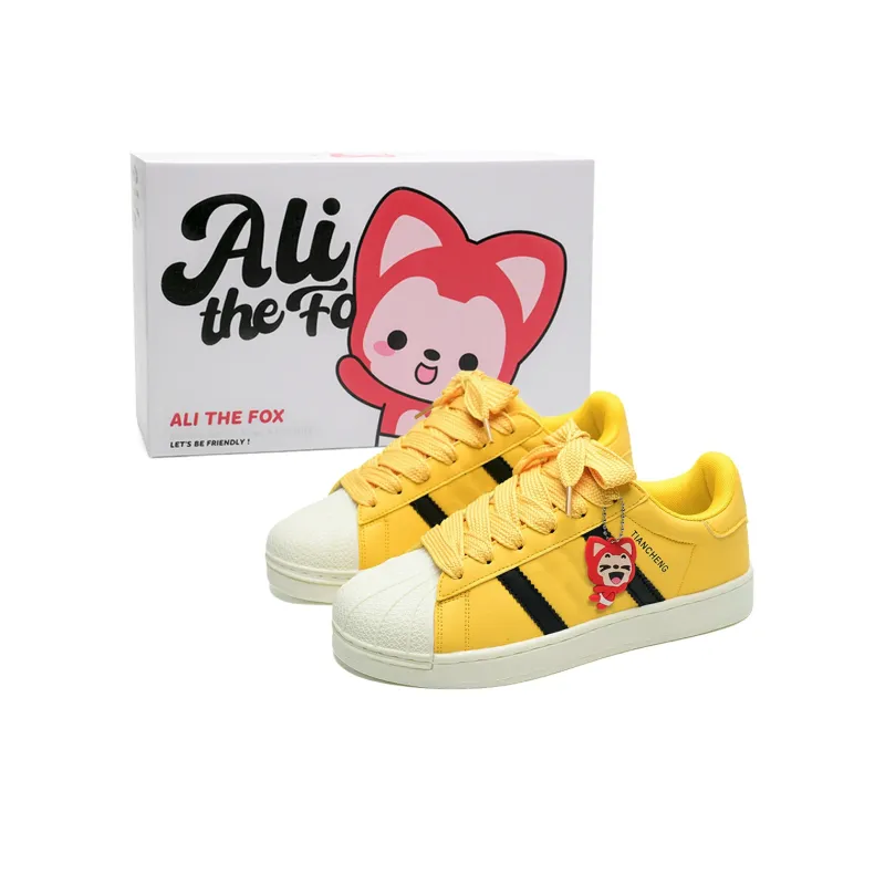 ALI THE FOX Slip Resistant Cushioning Abrasion Resistant Lightweight Low Top Skateboard Shoes Unisex-54