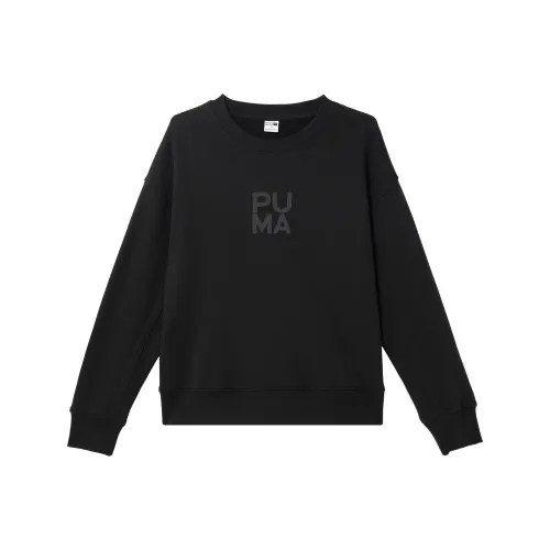 PUMA Infused Crew Sweatshirts Women's Black