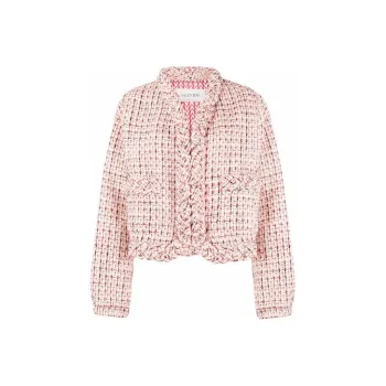 Valentino Jackets Coats Women's Pink White