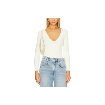 FREE PEOPLE Bodysuits Women's White