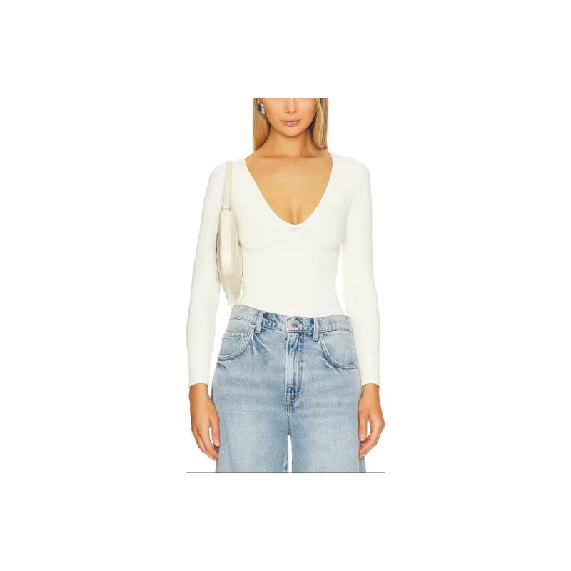FREE PEOPLE Bodysuits Women's White-0