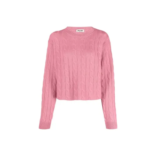 MIU holder miu SS22 Sweater Women's Pink