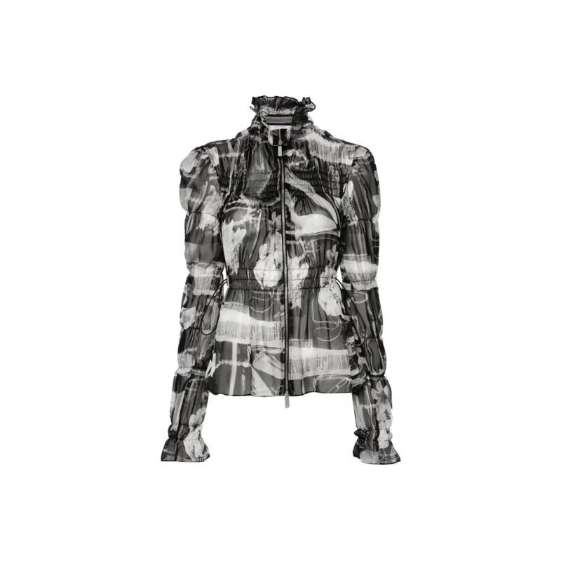OFF WHITE Xray Silk Blouse-0