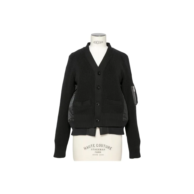 Sacai Paneled Cardigan-0